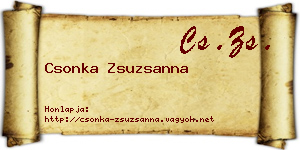 Csonka Zsuzsanna névjegykártya