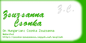 zsuzsanna csonka business card